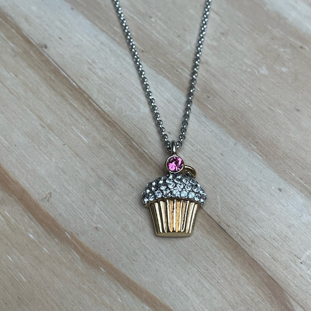 Juicy couture Gold and Silver Cupcake Pendant Necklace